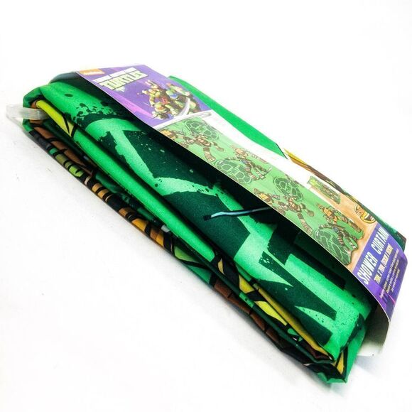 NWT Shower Curtain TMNT Teenage Mutant Ninja Turtles 72”x72” - Picture 7 of 7